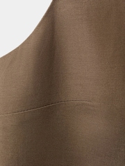 Mango Brown Sleevless Button Detail Top - Image 6 of 7