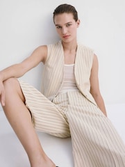 Mango Yellow Waist Detail Bermuda Shorts - Image 4 of 7