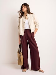 Mint Velvet Natural Funnel Neck Bomber Jacket - Image 2 of 8