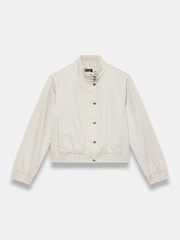 Mint Velvet Natural Funnel Neck Bomber Jacket - Image 7 of 8