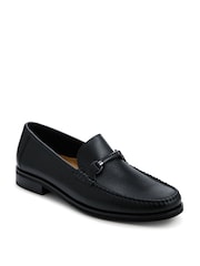 Jones Bootmaker Black Grain Quentin All Leather Smart Loafers - Image 2 of 5