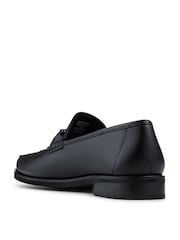 Jones Bootmaker Black Grain Quentin All Leather Smart Loafers - Image 3 of 5