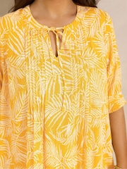 Evans Yellow Pintuck Boho Blouse - Image 4 of 5