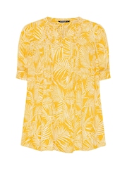 Evans Yellow Pintuck Boho Blouse - Image 5 of 5