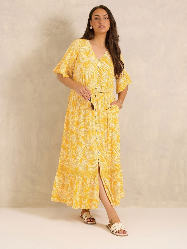 Evans Yellow Boho Dress - Image 2 of 5