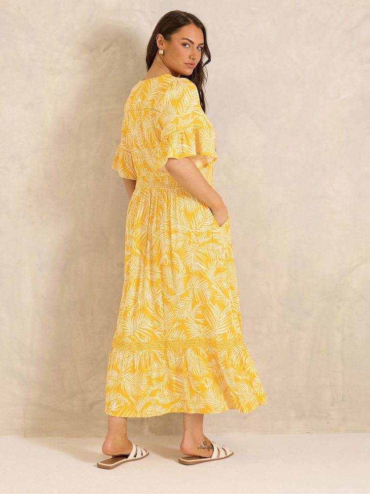 Buy Evans Yellow Boho Dress from Next USA