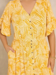 Evans Yellow Boho Dress - Image 4 of 5