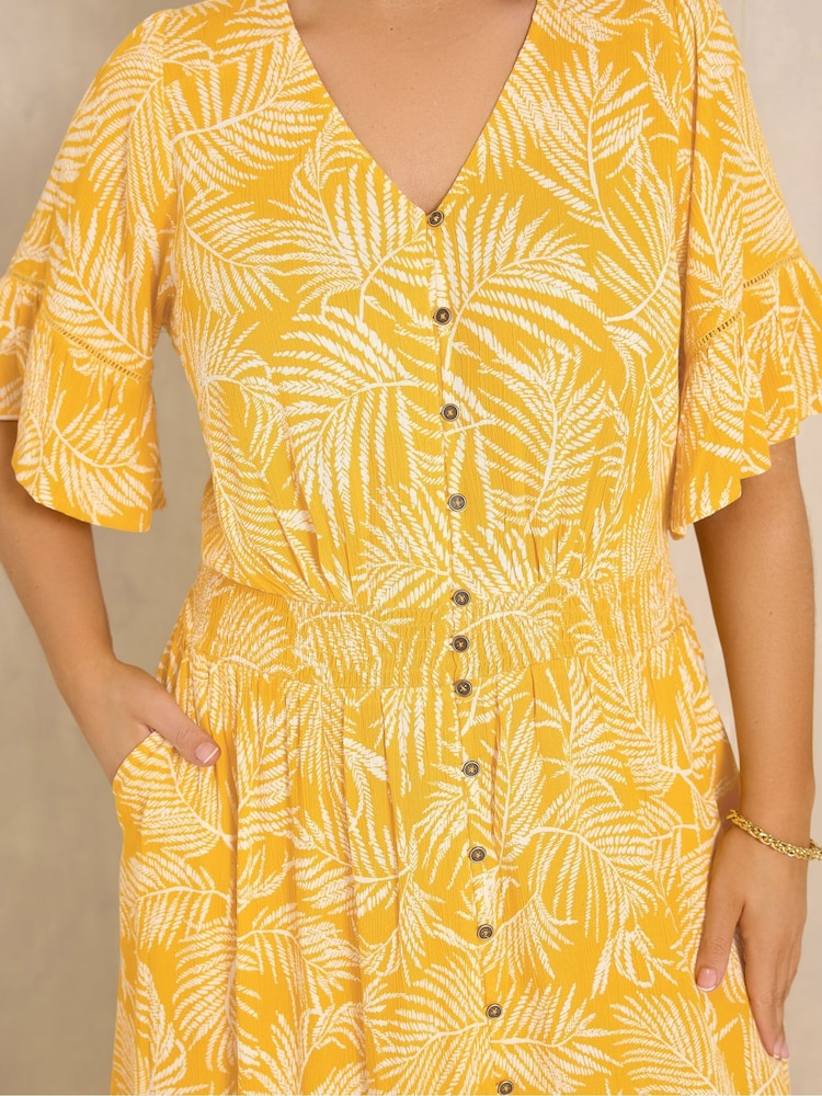 Buy Evans Yellow Boho Dress from Next USA