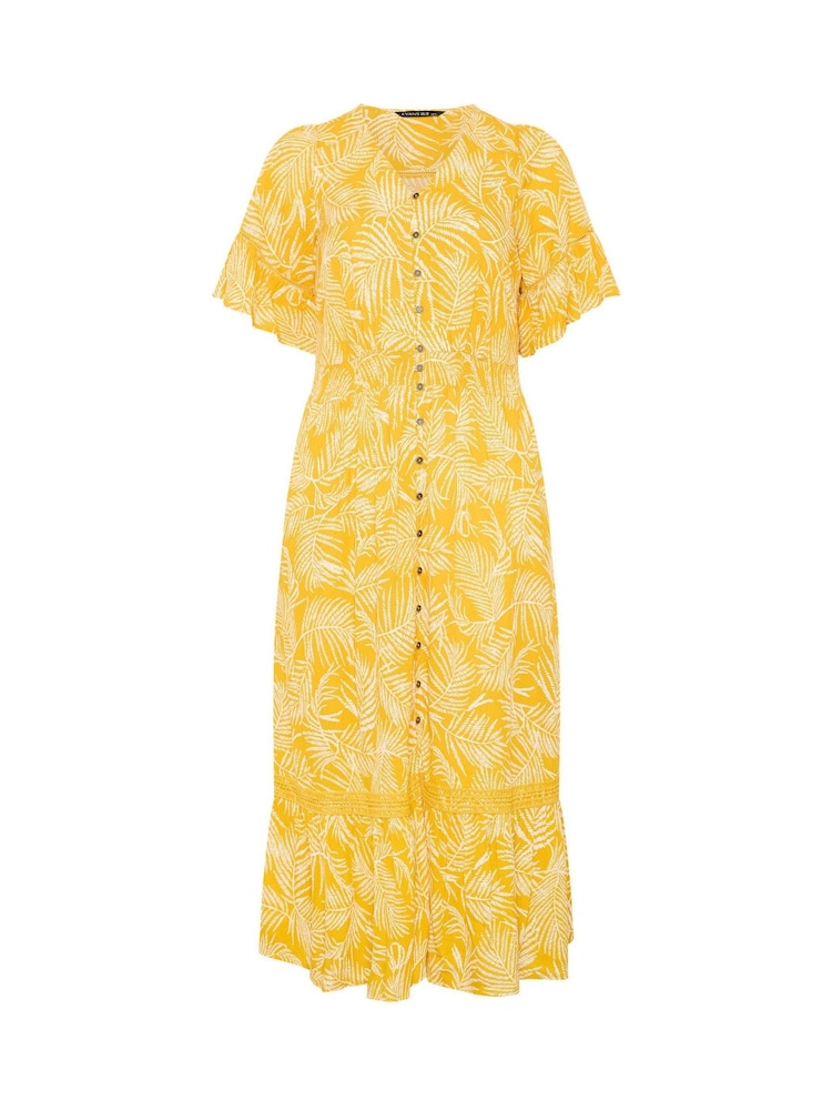 Evans Yellow Boho Dress - Image 5 of 5