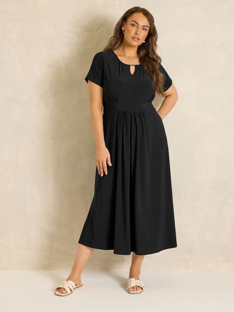 Evans Black Bar Detail Dress - Image 2 of 5