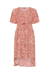 Evans Orange Printed Hi Lo Dress - Image 6 of 6