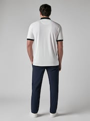 Callaway Golf White Blocked Logo Collar Polo Shirt - Image 2 of 6