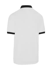 Callaway Golf White Blocked Logo Collar Polo Shirt - Image 6 of 6