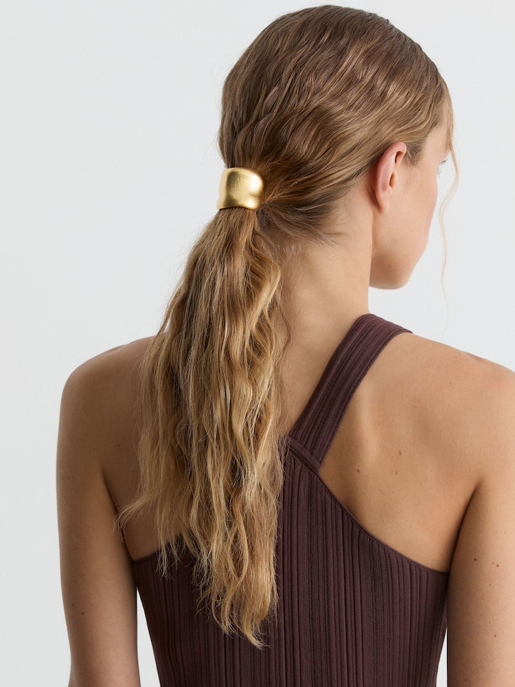 Reiss Gold Tone Harper Sculpted Hair Cuff With Pin - Image 1 of 4 Reiss Gold Tone Harper Sculpted Hair Cuff With Pin - Image 1 of 4