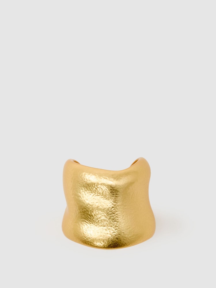 Reiss Gold Tone Harper Sculpted Hair Cuff With Pin - Image 2 of 4 Reiss Gold Tone Harper Sculpted Hair Cuff With Pin - Image 2 of 4