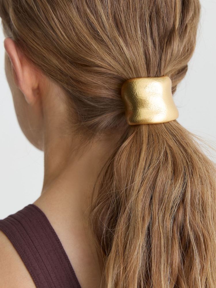 Reiss Gold Tone Harper Sculpted Hair Cuff With Pin - Image 4 of 4 Reiss Gold Tone Harper Sculpted Hair Cuff With Pin - Image 4 of 4