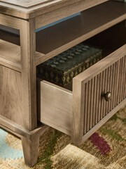Laura Ashley Light Oak Barcombe Storage Coffee Table - Image 2 of 8