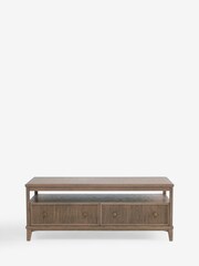 Laura Ashley Light Oak Barcombe Storage Coffee Table - Image 5 of 8