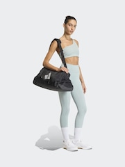 adidas Green Optime Workout Rib One Shoulder Light Support Bra - Image 6 of 8