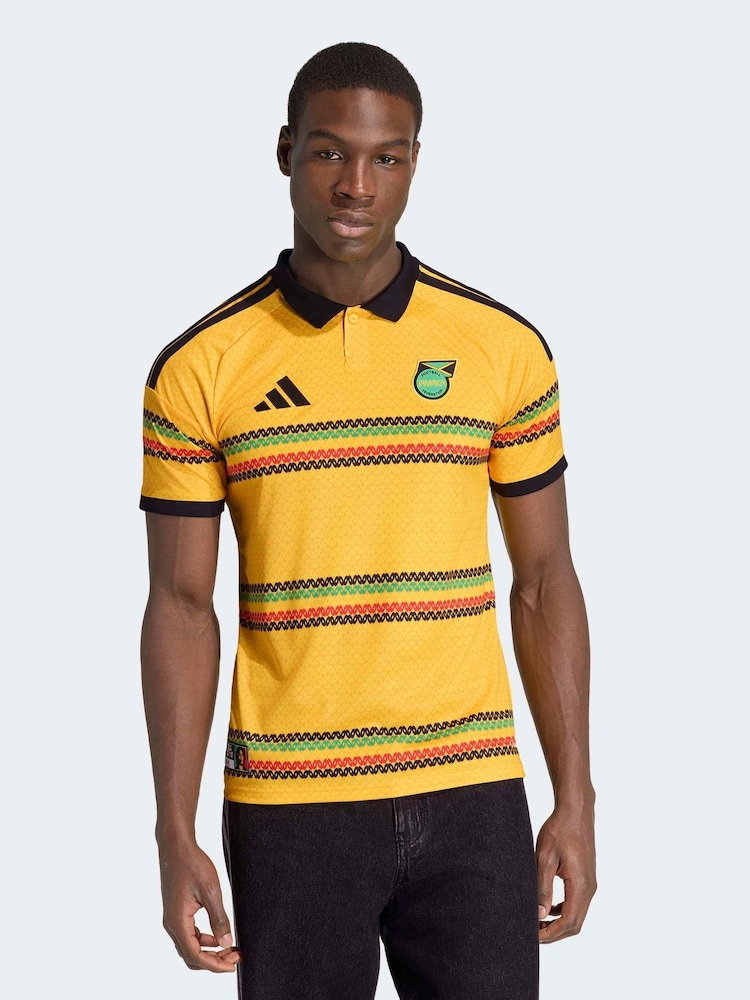 adidas Yellow Jamaica Bob Marley Home Jersey - Image 1 of 7