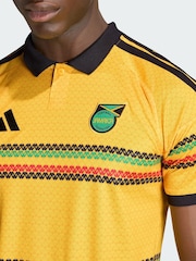 adidas Yellow Jamaica Bob Marley Home Jersey - Image 4 of 7