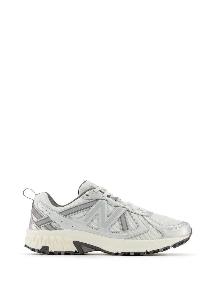 New Balance White/Silver 410 Trail Trainers - Image 1 of 6
