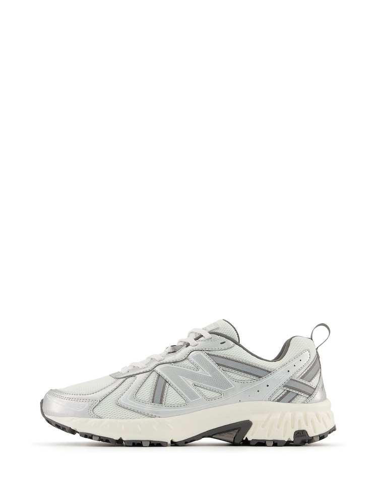 New Balance White/Silver 410 Trail Trainers - Image 2 of 6