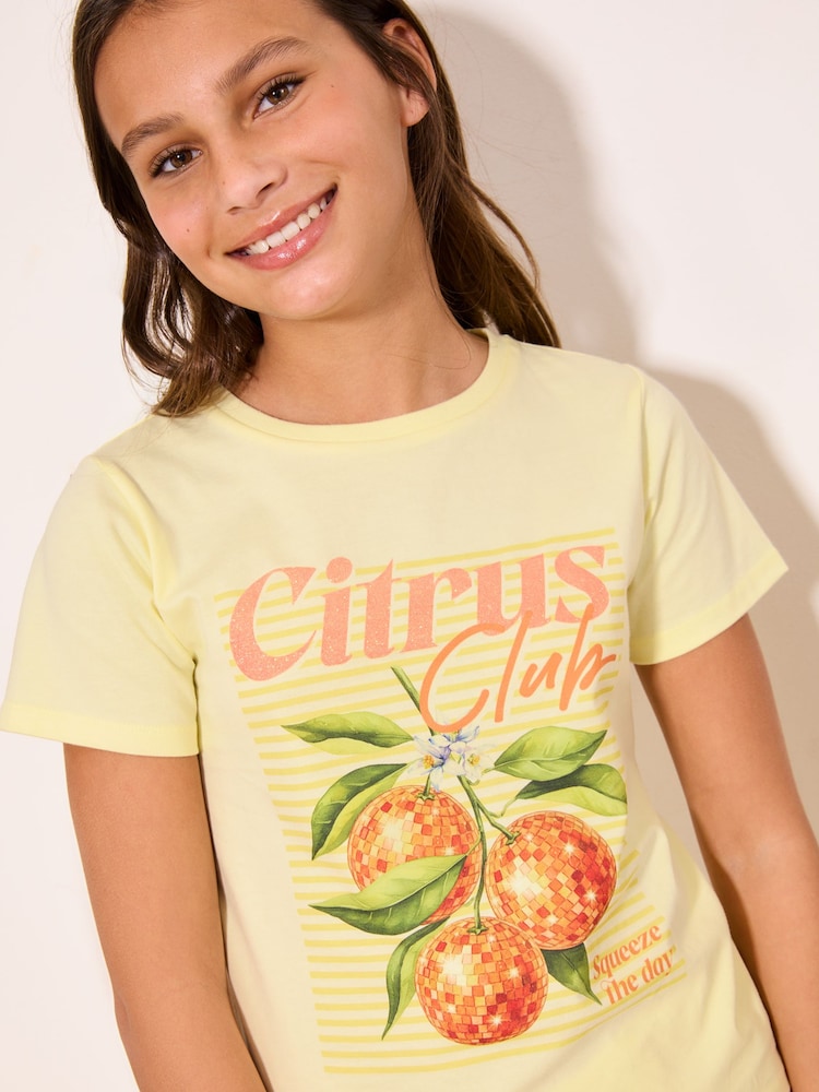 Yellow Citrus - Camiseta gráfica de Lipsy (5-16 años) - Imagen 4 de 4