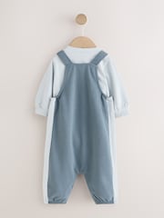 Blue Jersey Dungarees and Bodysuit Baby Set (0mths-2yrs) - Image 3 of 5