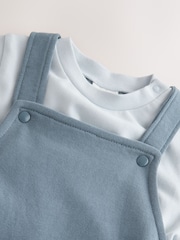 Blue Jersey Dungarees and Bodysuit Baby Set (0mths-2yrs) - Image 4 of 5