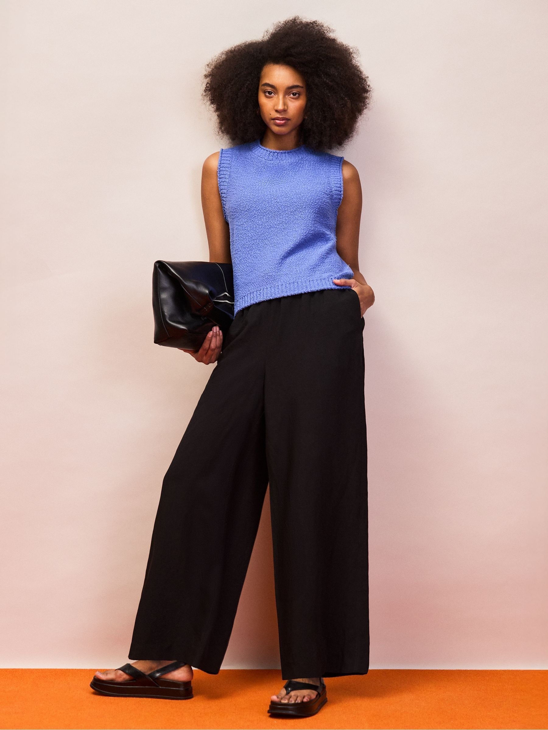 Buy Ro&Zo Blue Textured Knit Tank Top from Next Romania