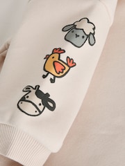 Ecru Farm Back Printed Crew Neck Sweat Top (3mths-7yrs) - Image 8 of 9