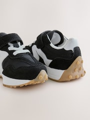 Black Elastic Lace Touch Fasten Trainers - Image 4 of 5