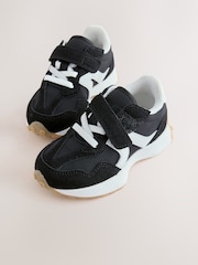 Black Elastic Lace Touch Fasten Trainers - Image 5 of 5