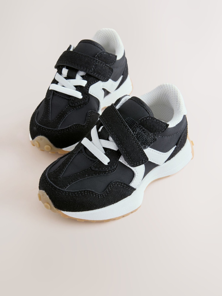 Black Elastic Lace Touch Fasten Trainers - Image 5 of 5 Black Elastic Lace Touch Fasten Trainers - Image 5 of 5