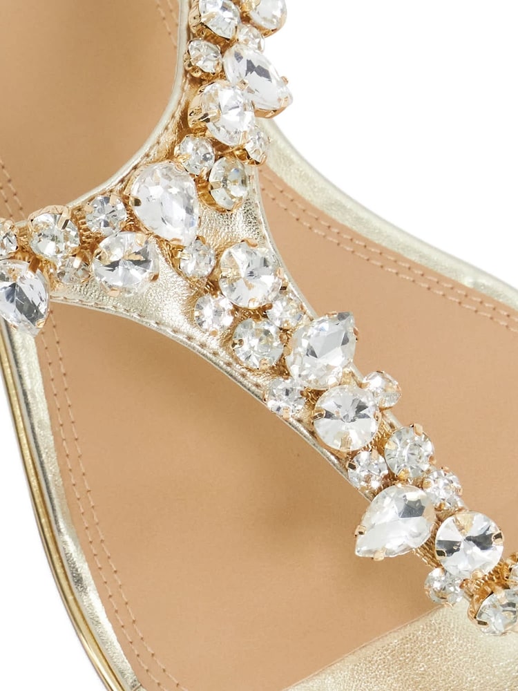 Dune London Gold Life Casual Sandals - Image 5 of 5