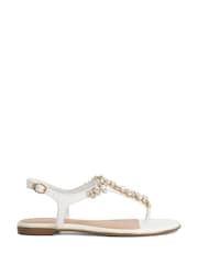 Dune London White Life Casual Sandals - Image 1 of 5