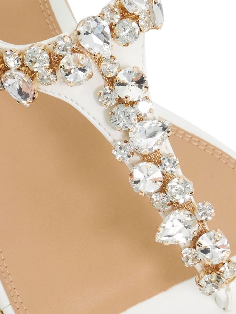 Dune London White Life Casual Sandals - Image 5 of 5