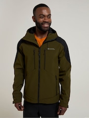 Mountain Warehouse Green Radius Mens Water-Resistant Softshell Jacket - Image 2 of 9