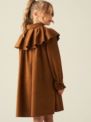 Vestido camisero Macie de antelina con cuello tipo capa de Angel & Rocket - Imagen 3 de 7