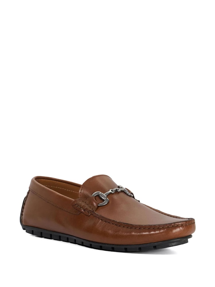 Dune London Brown Brackon Moccasins Shoes - Image 2 of 5