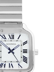 Sekonda Silver Rene 29mm Square Analogue Watch with Bracelet - Image 4 of 5