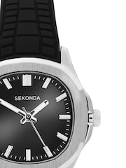 Sekonda Black Octaire 30mm TV Analogue Watch - Image 4 of 5