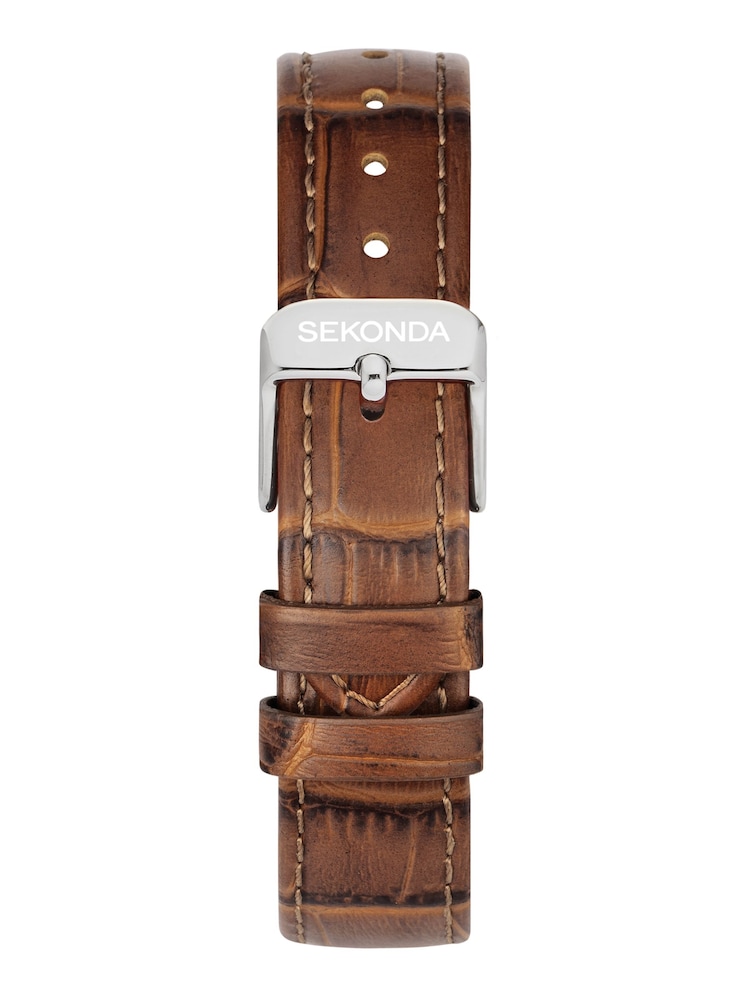 Sekonda Brown Colette 22mm Rectangular Analogue Watch With Strap - Image 2 of 5