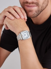 Sekonda Silver Rene 39mm Square Analogue Watch with Bracelet - Image 5 of 5