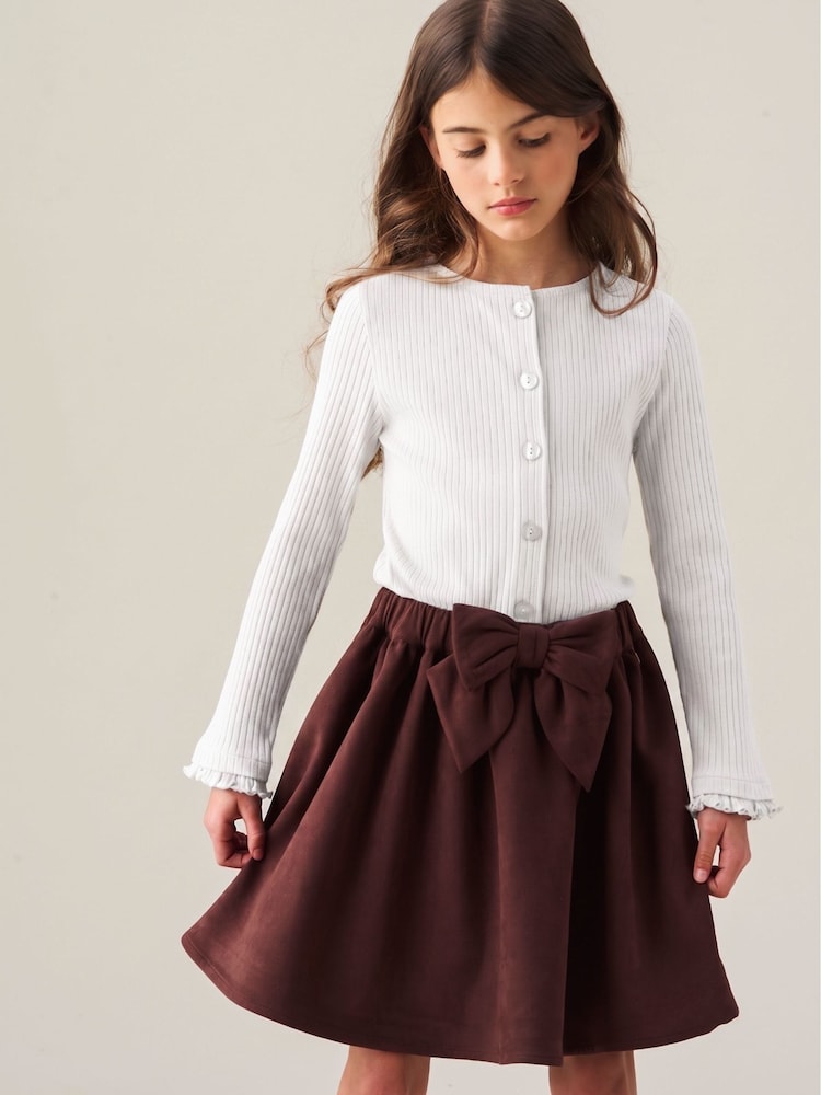 Άσπρο - Angel & Rocket Nellie Rib Long Sleeve Top - Εικόνα 2 από 4