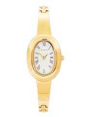 Sekonda Gold Bellamy 23mm Oval Analogue Watch Semi-Bangle - Image 1 of 5