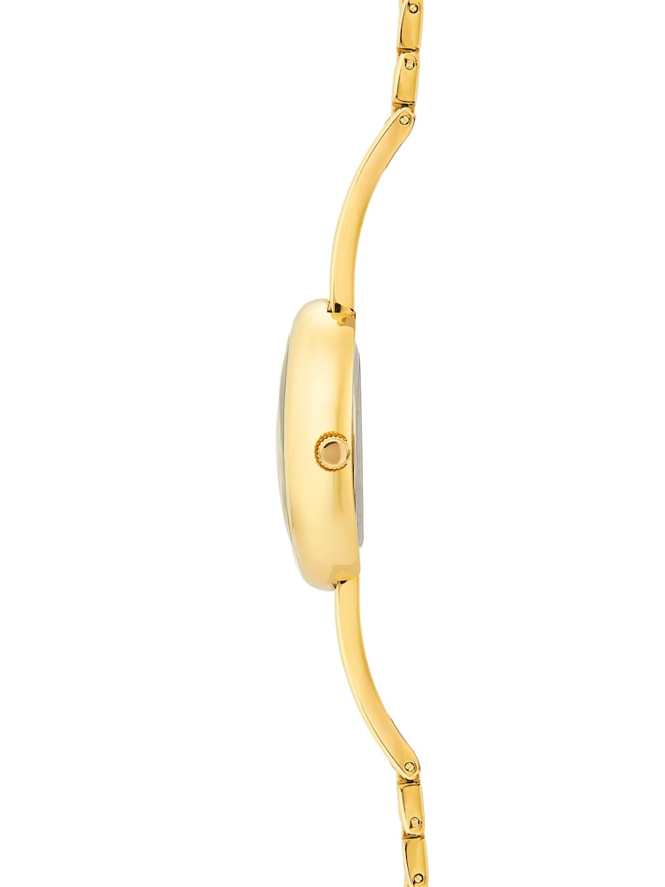 Sekonda Gold Bellamy 23mm Oval Analogue Watch Semi-Bangle - Image 2 of 5