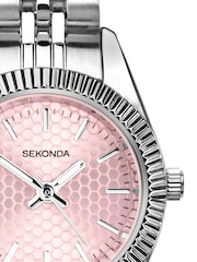 Sekonda Silver Francis 26mm Round Analogue Watch Bracelet - Image 4 of 5
