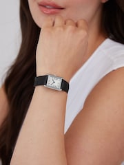 Sekonda Black Colette 22mm Rectangular Analogue Watch with Strap - Image 5 of 5